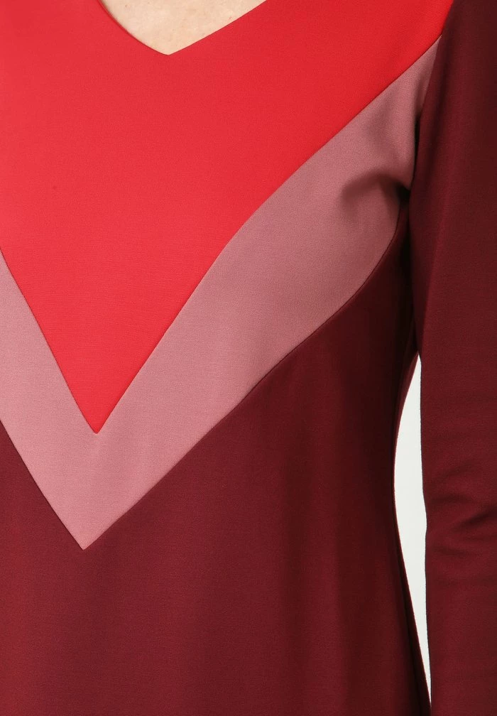 Madam-T DGINI - Robe En Jersey - Weinrot, Koralle 4 Madam-T DGINI - Robe En Jersey - Weinrot, Koralle – Image 4