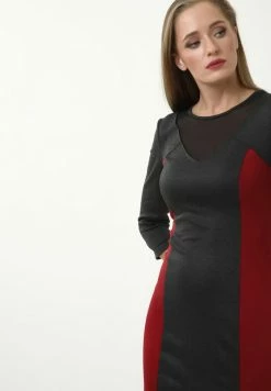 Madam-T KLEID URIKA - Robe Fourreau - Weinrot, Grau -Madam-T Soldes 2022 992d0fdc9bdc4cb2a062ad528a08c72a