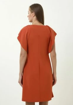 Madam-T Robe De Jour - Terrakotta -Madam-T Soldes 2022 9935b81cefcb4b50abf817efca6e7d43