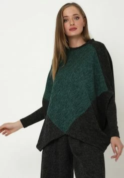 Madam-T EMMANA - T-shirt Imprimé - Schwarz, Grün