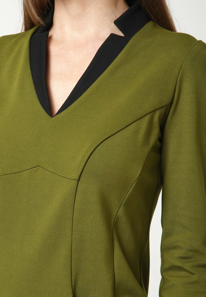 Madam-T Robe En Jersey - Khakifarben 6 Madam-T Robe En Jersey - Khakifarben – Image 6