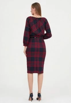 Madam-T KALIPSA - Robe Fourreau - Blau, Burgund. -Madam-T Soldes 2022 9a1bd78ce68149bdb74db0b80ac24225