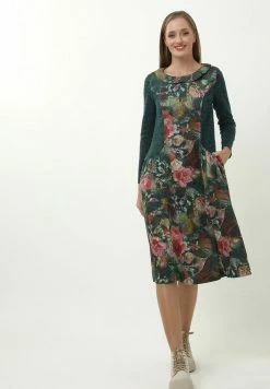 Madam-T PATRICIA - Robe De Jour - Green/light Pink