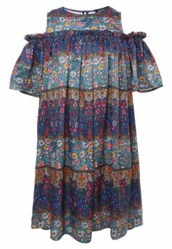 Madam-T NINEL - Robe De Jour - Blau, Rot -Madam-T Soldes 2022 9a5341c21e5f4a8b9916192d88b60a94