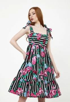 Madam-T Robe De Jour - Schwarz Rosa