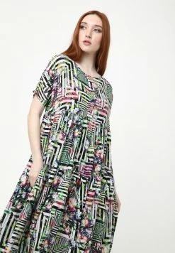 Madam-T ABELYA - Robe De Jour - Hellgrün, Schwarz -Madam-T Soldes 2022 9a75f2bcbee94c51821f569246c87d19