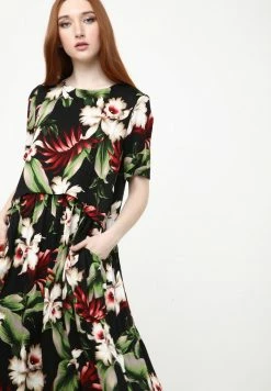 Madam-T Robe De Jour - Schwarz, Grün -Madam-T Soldes 2022 9a96db3abf394b958efaa541cf829684