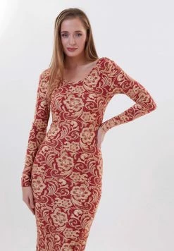 Madam-T PENELOPA - Robe Fourreau - Rot/beige -Madam-T Soldes 2022 9ac1f913816849e3b831e8db48decf0d