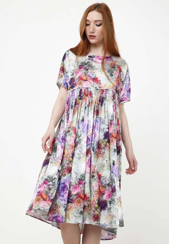 Madam-T OFELIA - Robe De Jour - Grau, Lila 1 Madam-T OFELIA - Robe De Jour - Grau, Lila