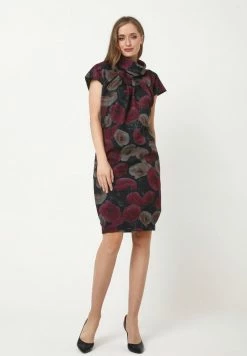 Madam-T PRIMAVERA - Robe Fourreau - Blue, Fuchsia