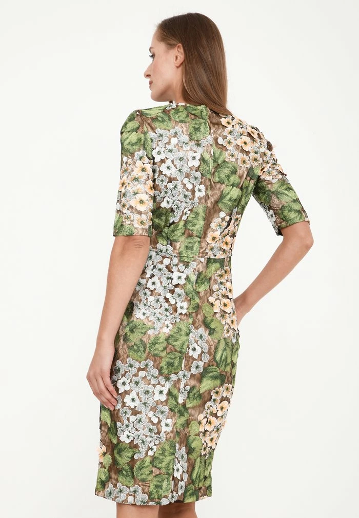 Madam-T TROPICANA - Robe De Soirée - Orange, Grün 3 Madam-T TROPICANA - Robe De Soirée - Orange, Grün – Image 3