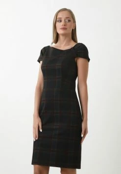 Madam-T Robe Fourreau - Blau/ Rot -Madam-T Soldes 2022 9cc8f918a7ba43b98331d2ef01067f26