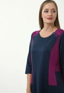 Madam-T Robe En Jersey - Blue, Purple 9 Madam-T Robe En Jersey - Blue, Purple -Madam-T Soldes 2022 9d2efd60478847f0a371df8d64667313
