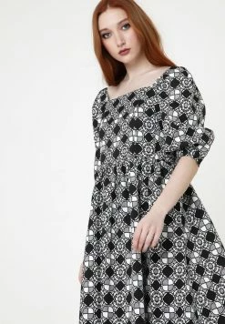 Madam-T CHANTALE - Robe De Jour - Schwarz, Weiß -Madam-T Soldes 2022 9d8f665283904673ab5cdf5fe3dc499f