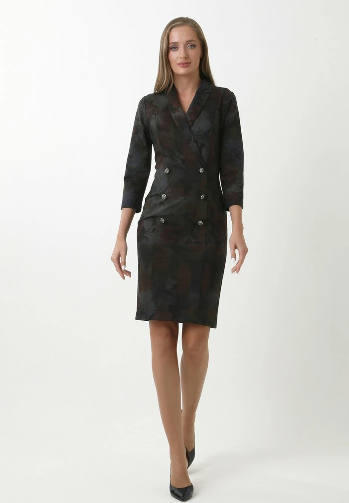 Madam-T KONTATA - Robe Fourreau - Grau/braun 4 Madam-T KONTATA - Robe Fourreau - Grau/braun – Image 4