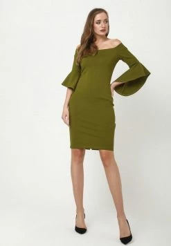 Madam-T SABINA - Robe En Jersey - Khakifarben