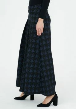 Madam-T GIZA - Pantalon Classique - Black/blue -Madam-T Soldes 2022 9de8a21fab0441e8b8633624d3085c84