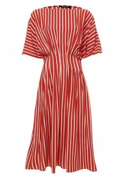 Madam-T Robe De Jour - Terrakotta, Weiß -Madam-T Soldes 2022 9e54bf35e8214806b1f1fbfdb65fe086