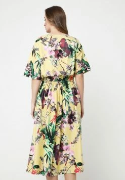 Madam-T CAMUS - Robe De Jour - Gelbgrün -Madam-T Soldes 2022 9eb5778350684bb4bddbc0812af00945