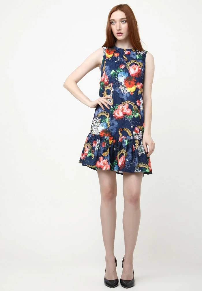 Madam-T GAISA - Robe De Jour - Blau, Goldrute 2 Madam-T GAISA - Robe De Jour - Blau, Goldrute – Image 2