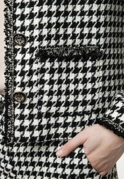 Madam-T JACKE SIBYLLA - Veste Mi-saison - Weiß Schwarz -Madam-T Soldes 2022 9f40c061428749b488077da6f78e2a9f