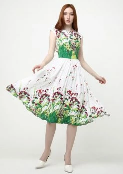 Madam-T Robe De Jour - Weiß Hellgrün -Madam-T Soldes 2022 9f8b6e3ceaf940e8a3df914c3cd6df5b