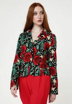 Madam-T Blazer - Schwarz Rot