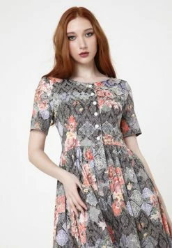 Madam-T CHIARA - Robe De Jour - Braun/koralle -Madam-T Soldes 2022 a0cacc812d204ae59e10ad2cb77ad01d