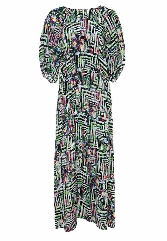 Madam-T GRETELE - Robe Longue - Hellgrün Schwarz 7 Madam-T GRETELE - Robe Longue - Hellgrün Schwarz – Image 7