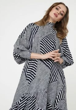 Madam-T Robe De Jour - Blau Weiß -Madam-T Soldes 2022 a1f53c0cc530450493b62ce428b5e54b