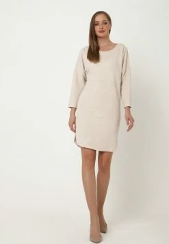 Madam-T LEONIE - Robe Pull - Creme