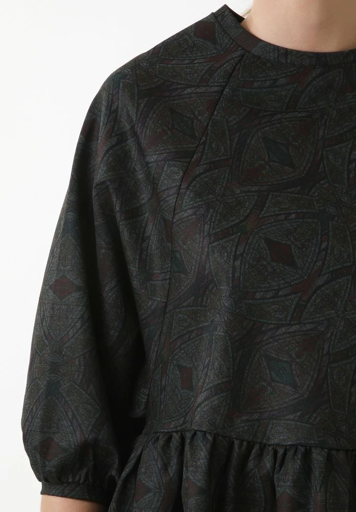 Madam-T ADAMASA - Robe De Jour - Wein Rot/grün 7 Madam-T ADAMASA - Robe De Jour - Wein Rot/grün – Image 7