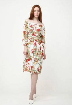 Madam-T Robe De Jour - Weiß, Rot -Madam-T Soldes 2022 a247f97a8a6c4a159db2eccc227c9de4