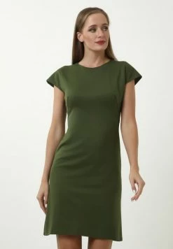 Madam-T CHORUMA - Robe Fourreau - Khakifarben