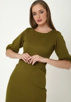 Madam-T ALLTAGS AGARATA - Robe Fourreau - Khakifarben -Madam-T Soldes 2022 a2c0bbd28bff45209c91812204c190df