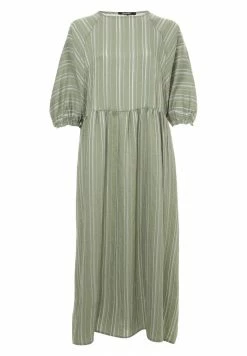 Madam-T Robe Longue - Olive/ Weiß -Madam-T Soldes 2022 a2fda8d2b9c240fa8616646af3ae11d0