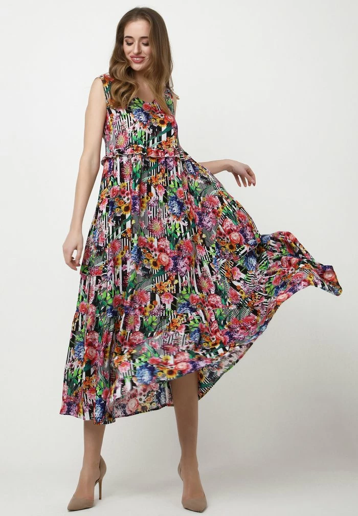 Madam-T LENOR - Robe De Jour - Schwarz, Rosa 2 Madam-T LENOR - Robe De Jour - Schwarz, Rosa – Image 2