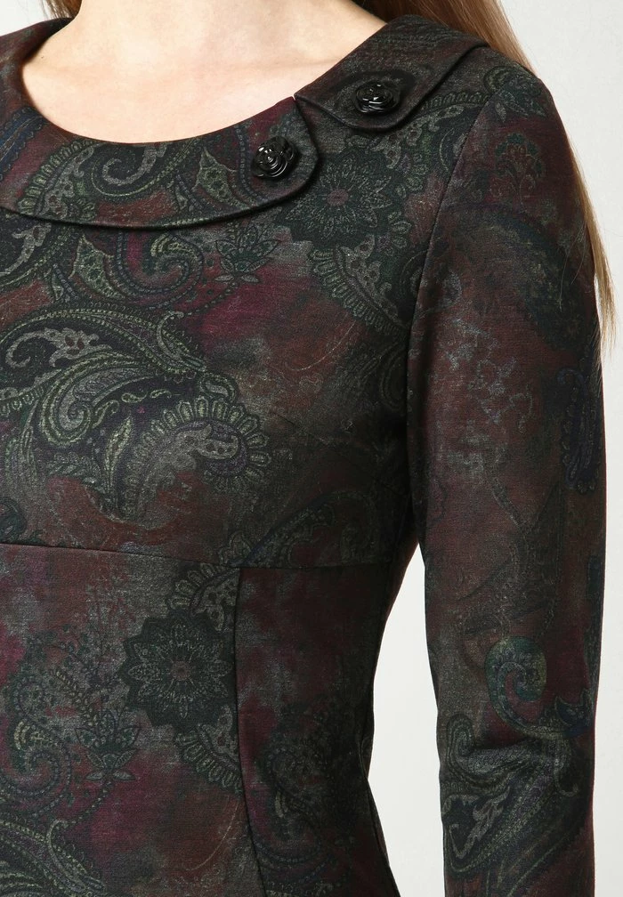 Madam-T DEVENTA - Robe En Jersey - Pflaume, Grün 5 Madam-T DEVENTA - Robe En Jersey - Pflaume, Grün – Image 5