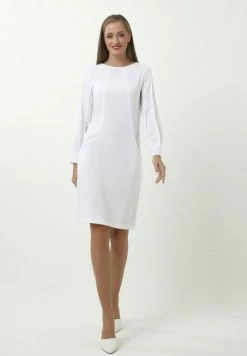 Madam-T ABURA - Robe Fourreau - Weiß -Madam-T Soldes 2022 a3524b508b154da4bc6a78a69dbf5f41