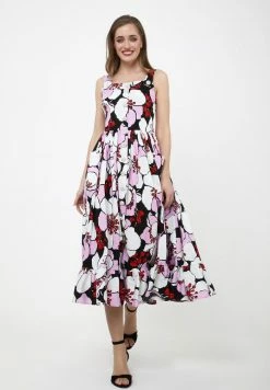 Madam-T Robe De Jour - Schwarz Weiß