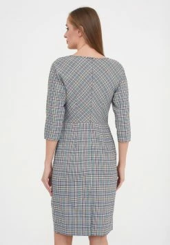 Madam-T KORFU - Robe Fourreau - Grau Gelb -Madam-T Soldes 2022 a38cb6ec44d640ddbebdb730a752618f