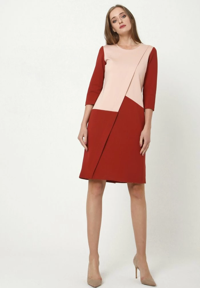 Madam-T ELMA - Robe En Jersey - Pfirsich Terrakotta 7 Madam-T ELMA - Robe En Jersey - Pfirsich Terrakotta – Image 7