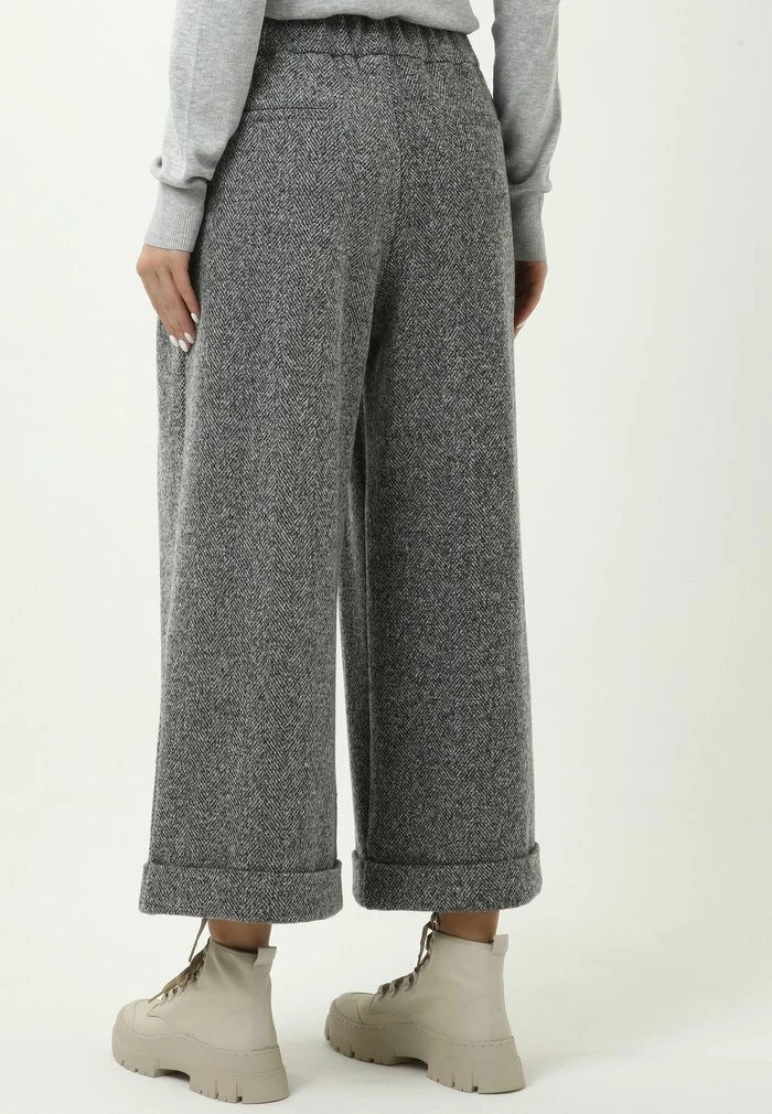 Madam-T TRESSA - Pantalon Classique - Schwarz/weiß 3 Madam-T TRESSA - Pantalon Classique - Schwarz/weiß – Image 3