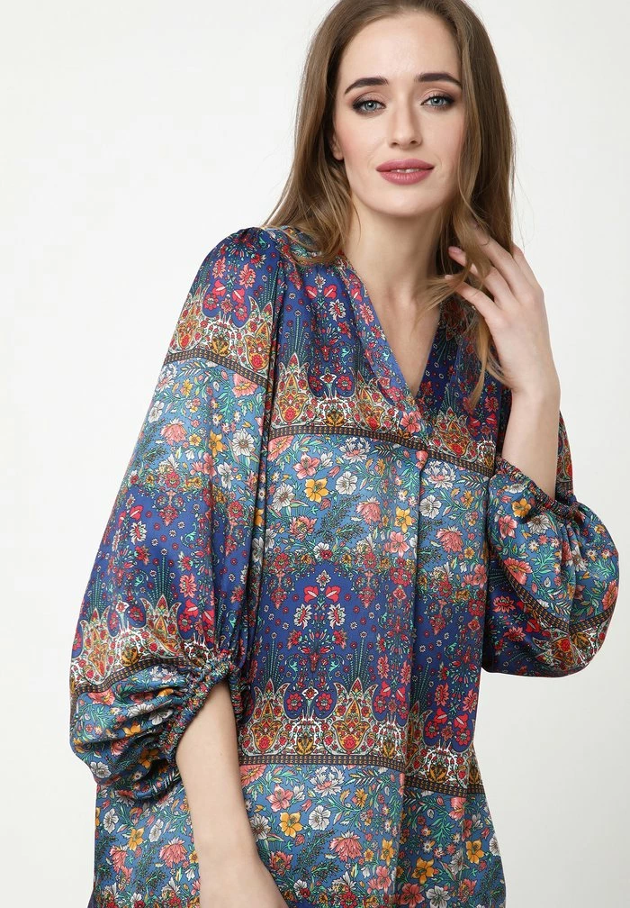 Madam-T EUSTACE - Blouse - Blau Rot 5 Madam-T EUSTACE - Blouse - Blau Rot – Image 5