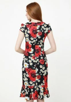 Madam-T DEVENTA - Robe De Jour - Schwarz, Rot -Madam-T Soldes 2022 a405cf18ab274c33b74616a78c9f3242