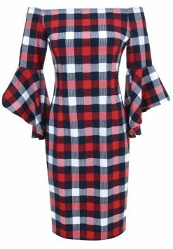 Madam-T SABINA - Robe Fourreau - Blau / Birkhite -Madam-T Soldes 2022 a4240d2c91e642489cfeead34fd35ba5