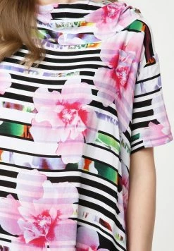 Madam-T ADELINARA - Robe Longue - Weiß Rosa -Madam-T Soldes 2022 a4587f12d58c4d93aa062c7addd8b900