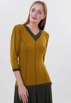 Madam-T VARZINA - Robe Longue - Senf/khaki -Madam-T Soldes 2022 a49dc20e747943b587f81357e9232e2b