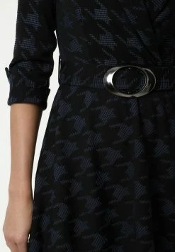 Madam-T NENSI - Robe De Jour - Schwarz, Blau -Madam-T Soldes 2022 a50d2ef49a444fe5af4a6840347e402d