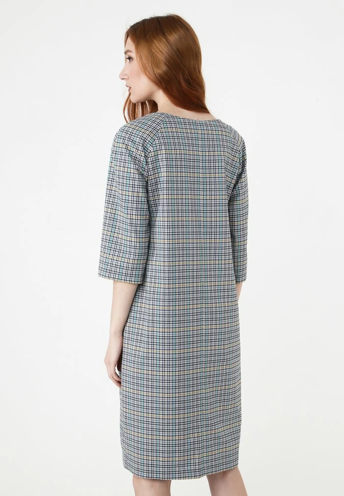 Madam-T FERULE - Robe Fourreau - Grau/ Gelb 3 Madam-T FERULE - Robe Fourreau - Grau/ Gelb – Image 3